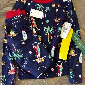 Kids Pajamarama PJ Set - Navy Tropical Christmas - Size 6 - NWT